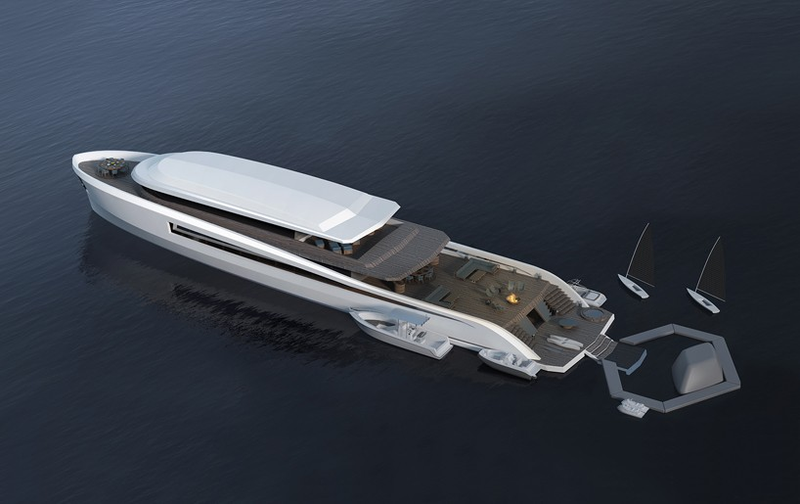 Illustration for article titled The Obscenely Extravagant Beach House Yacht You Can't Afford